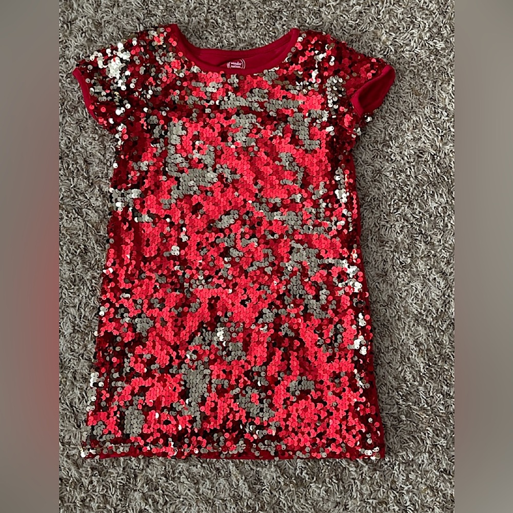 Red Sequin Dress